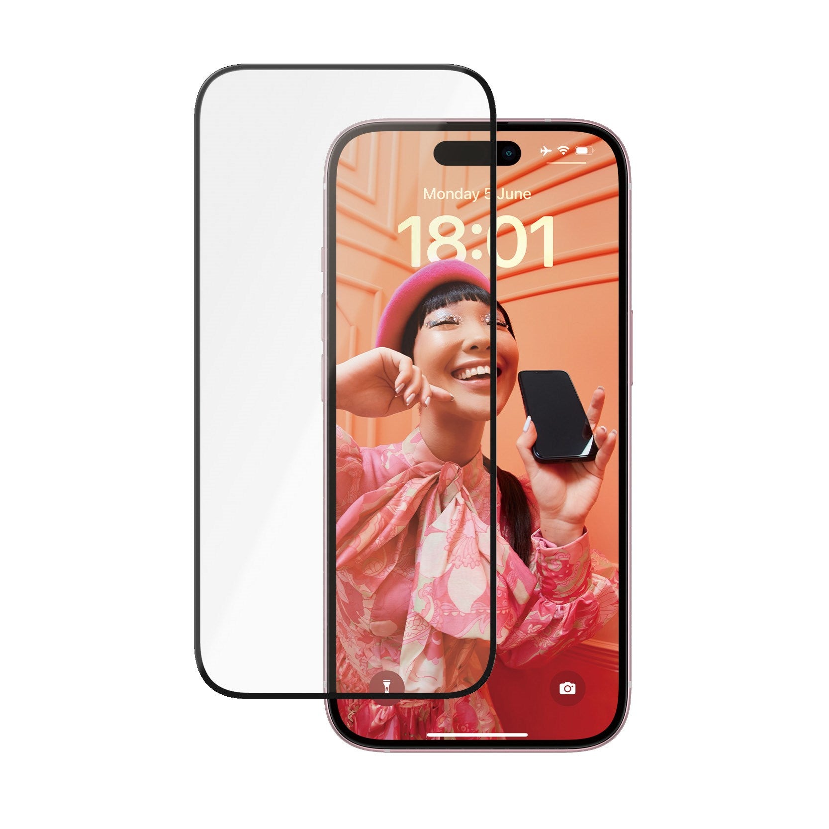 PanzerGlass® Ceramic Protection for iPhone 15 | Ultra-Wide Fit w. EasyAligner w. EasyAligner